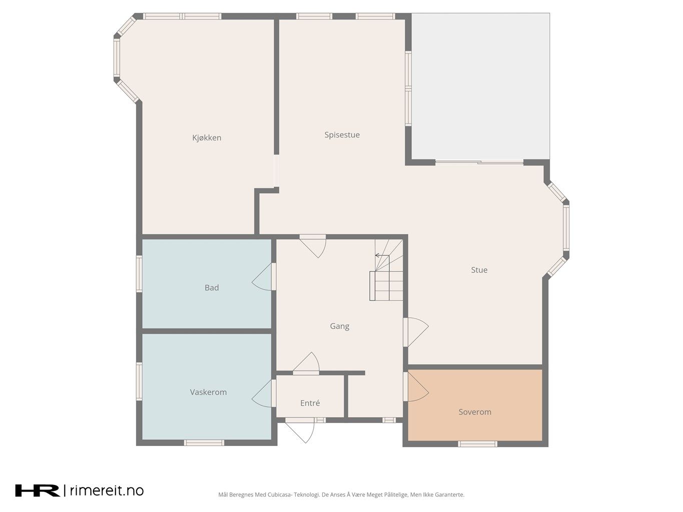 Plantegning 1. etasje.