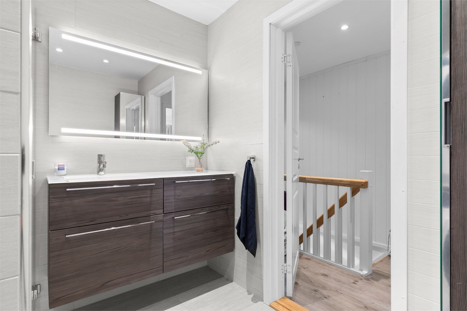 Badet ligger i 2.etg hvor også soverommene i boligen ligger