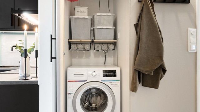 Kott med plass til vaskemaskin
