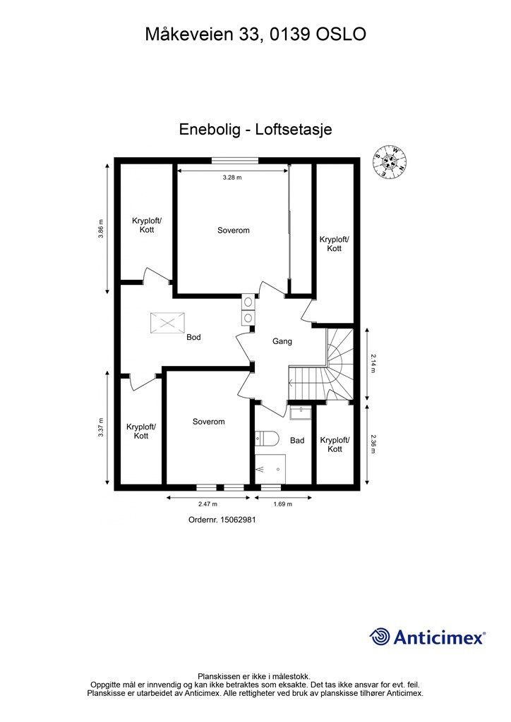 Plantegning 2. etasje