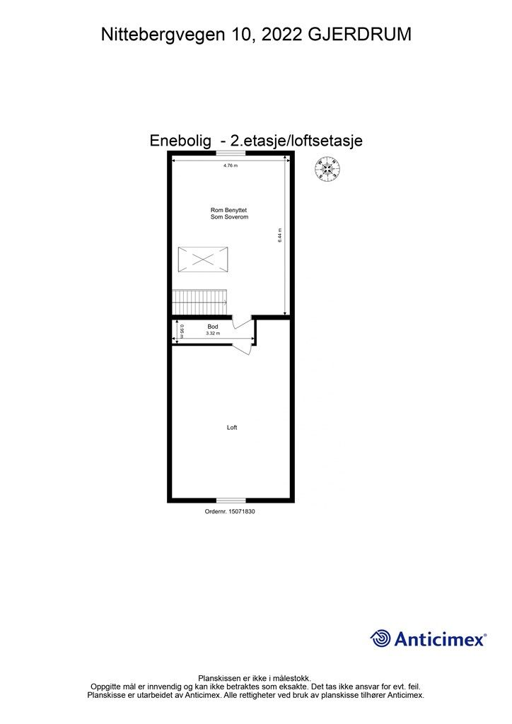 Plantegning - 2.etasje