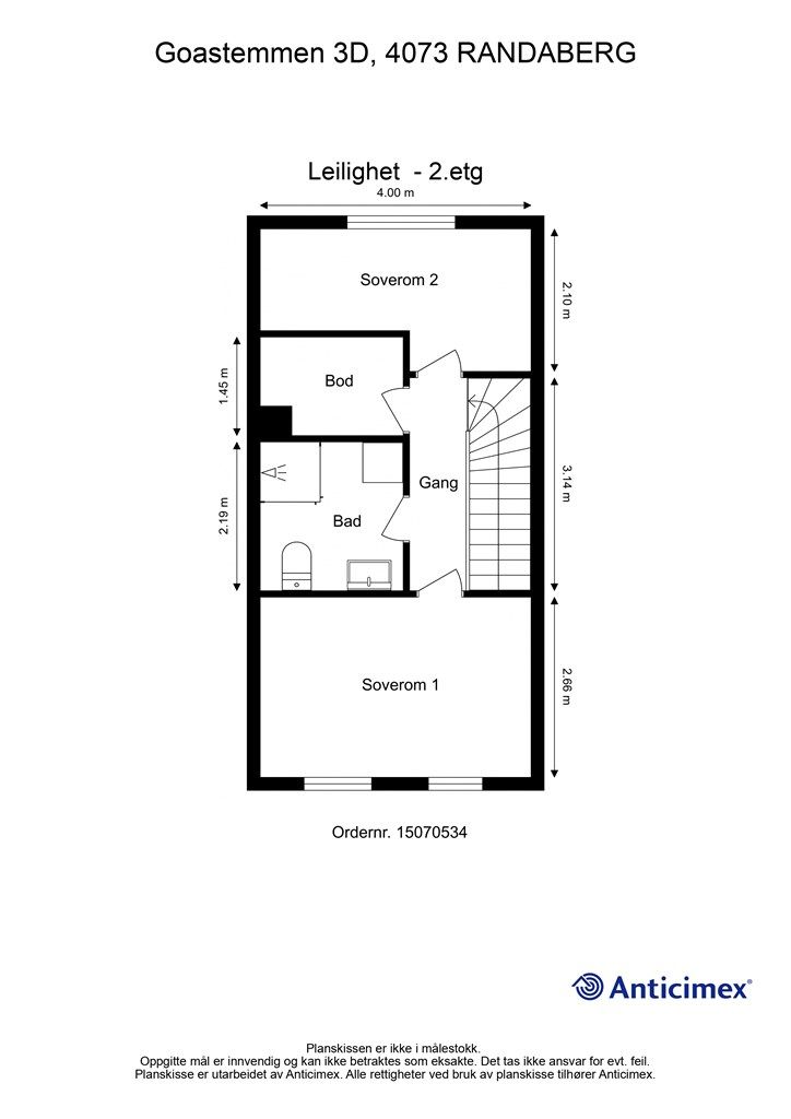 Plantegning - 2.etasje