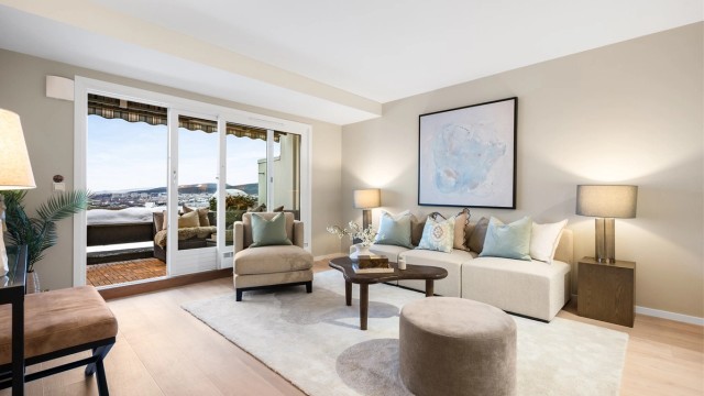 Morten Frølich v/Krogsveen Hasle har gleden av å presentere Kløfterhagen 9B. Foto: Peter Futo / Cool pics AS