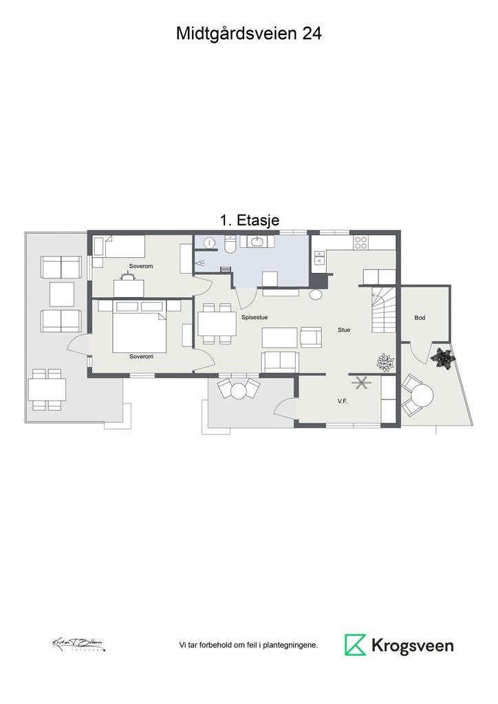 Plantegning 1. etasje