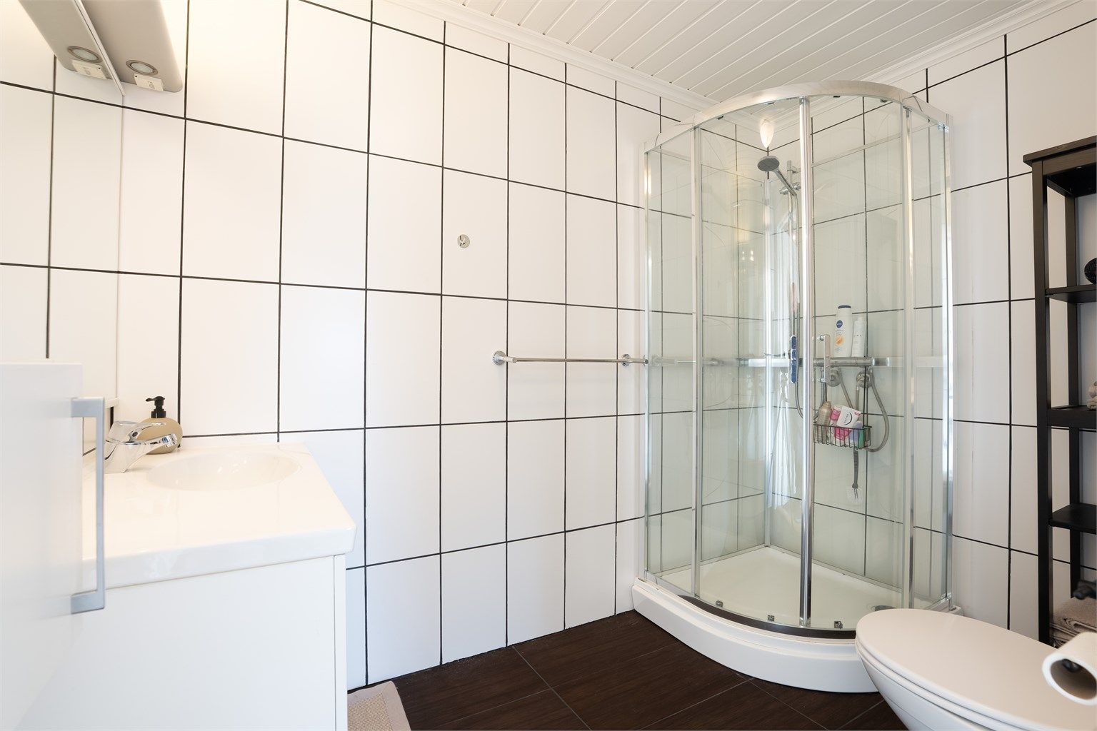 Flislagt bad i 2.etasje/loft