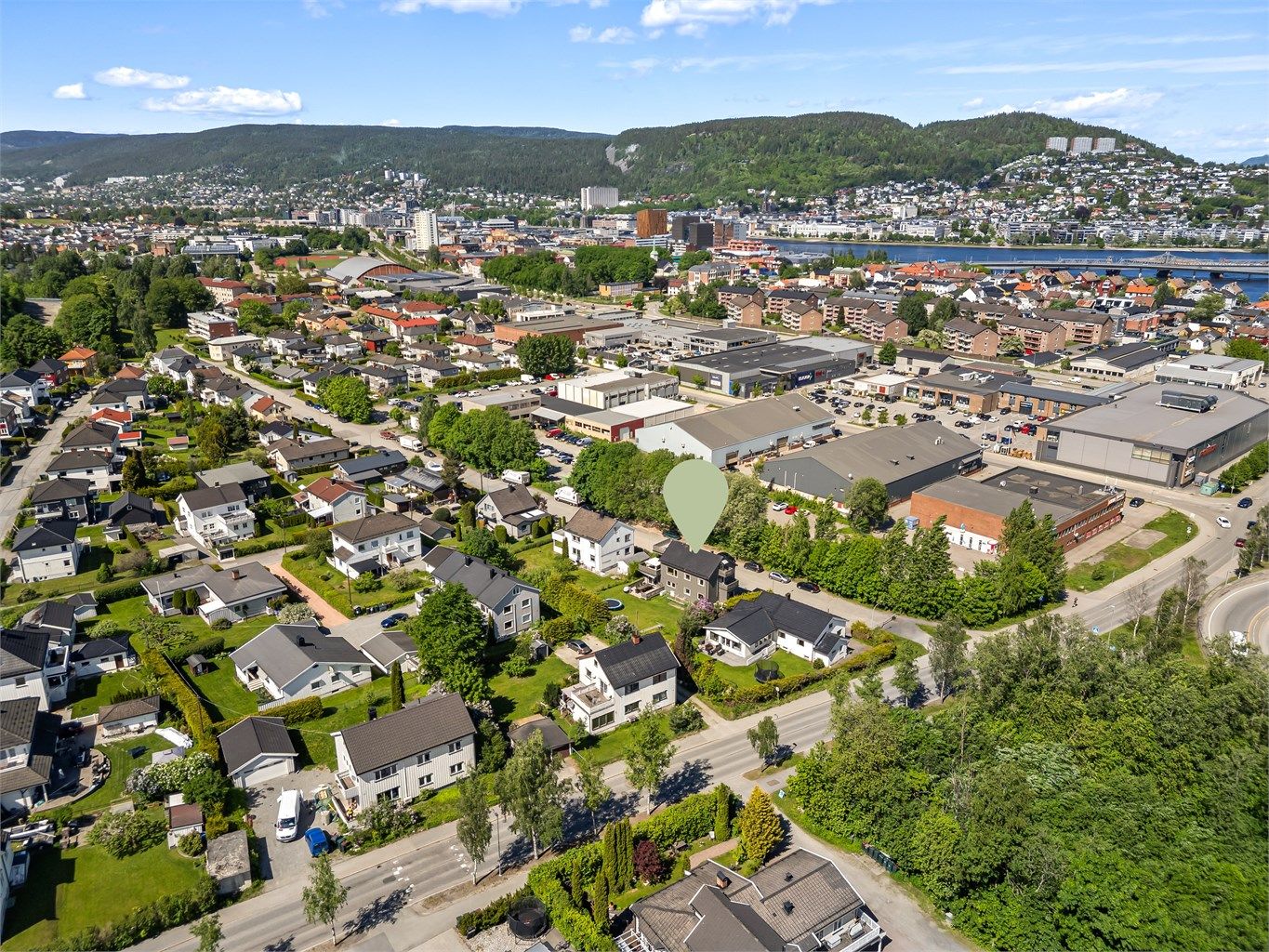 Eiendommen har en god beliggenhet i veletablert og sentrumsnært boligområde, like ved Marienlyst området.
Foto: Stine Prøitz Jørgensen