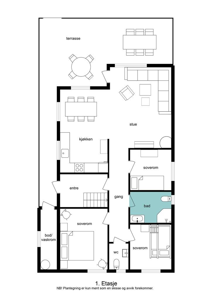 Plantegning 1. etasje