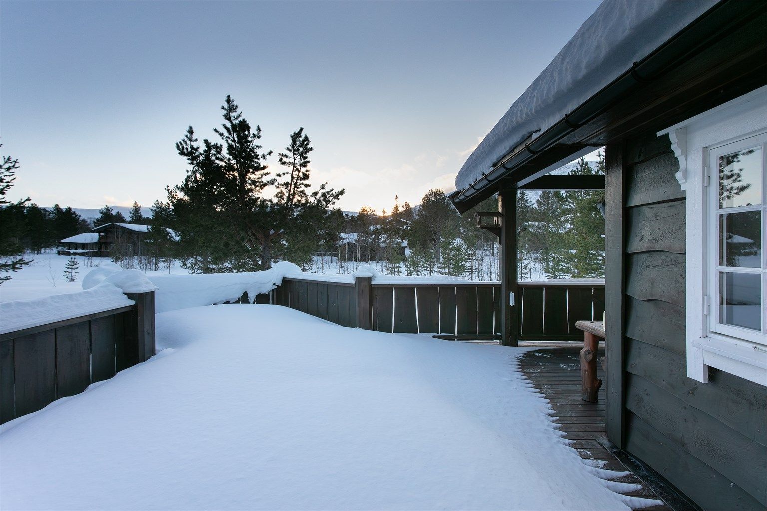 Deler av terrassen mot sydøst