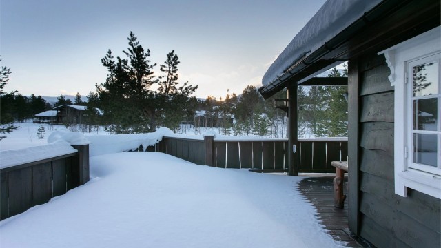 Deler av terrassen mot sydøst