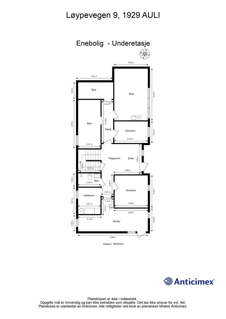 Plantegning 1. etasje