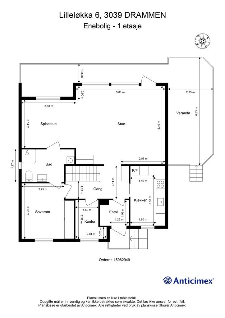 Plantegning 1. etasje