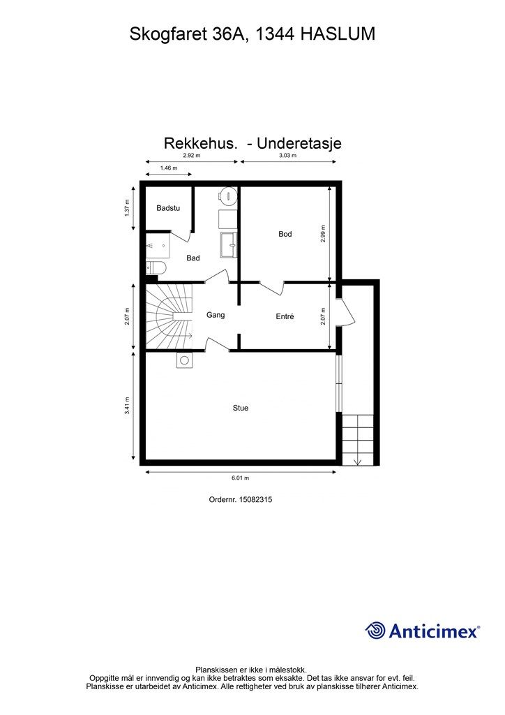 Plantegning underetasje