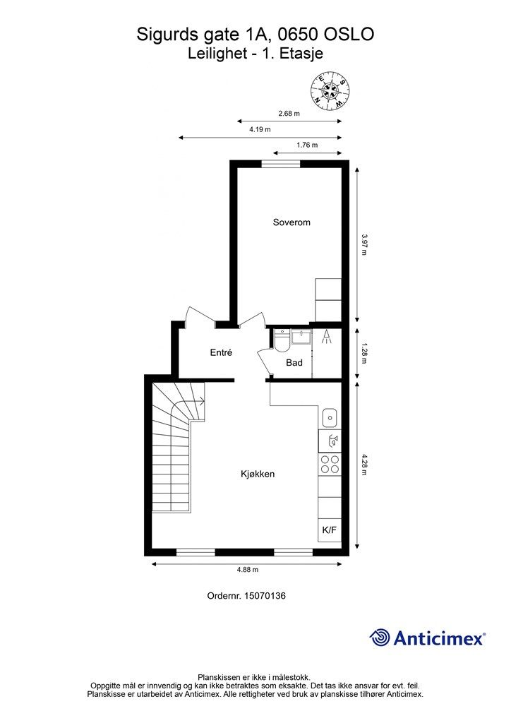 Plantegning - 1.etg.