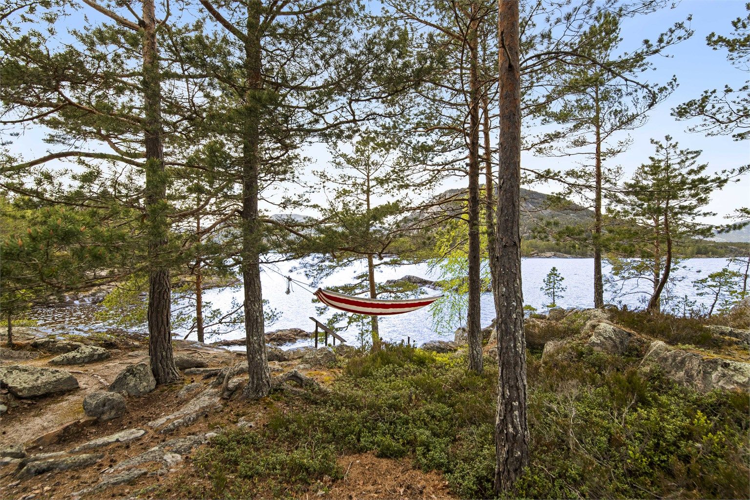 Tomten gir en følelse av å være i ett med naturen.