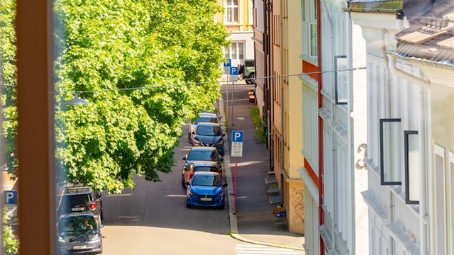 Her bor du rolig til, samtidig som Torshovs kaféer, restauranter og servicetilbud ligger rett utenfor døren.