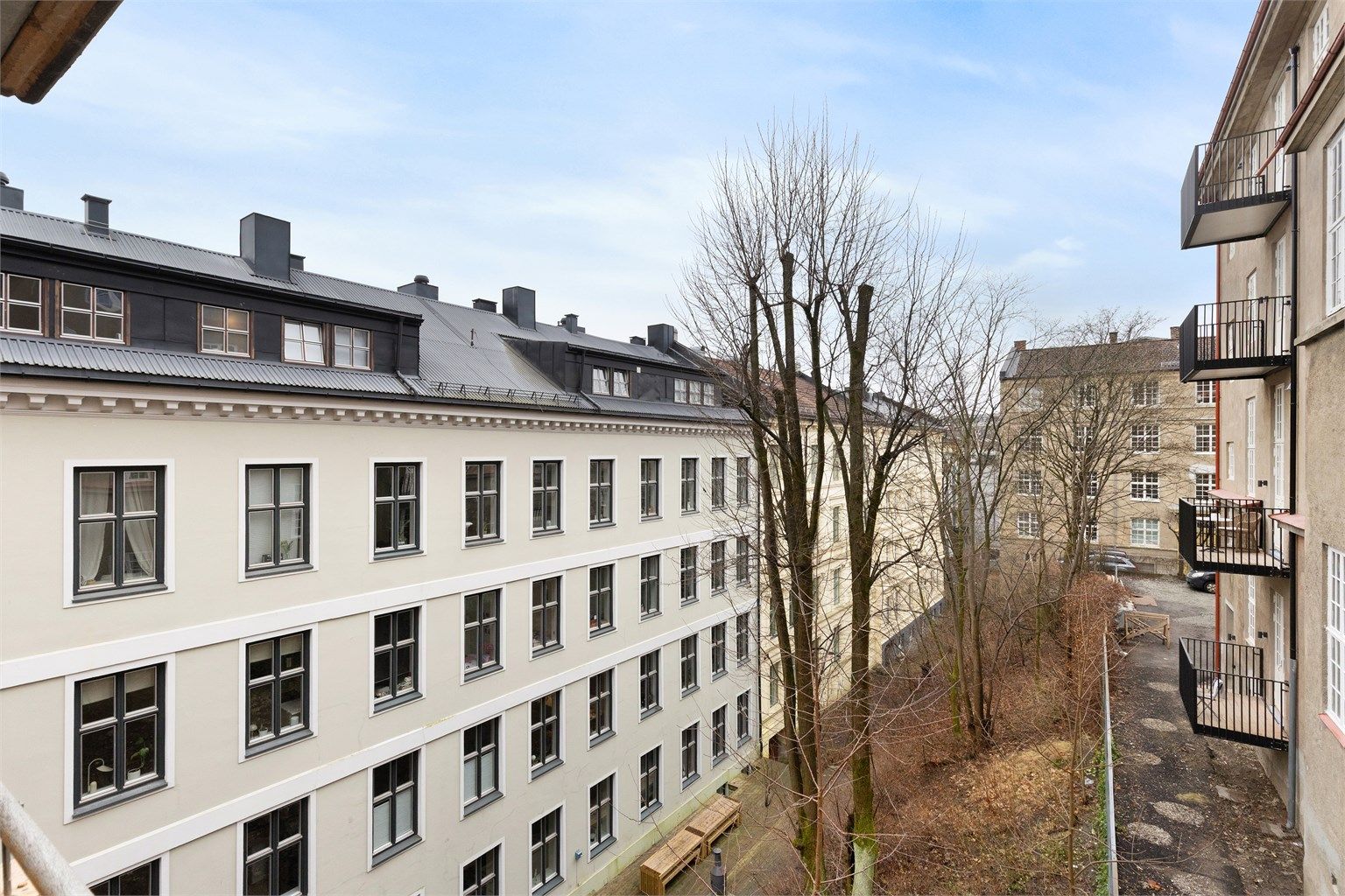 Utsyn fra balkongen