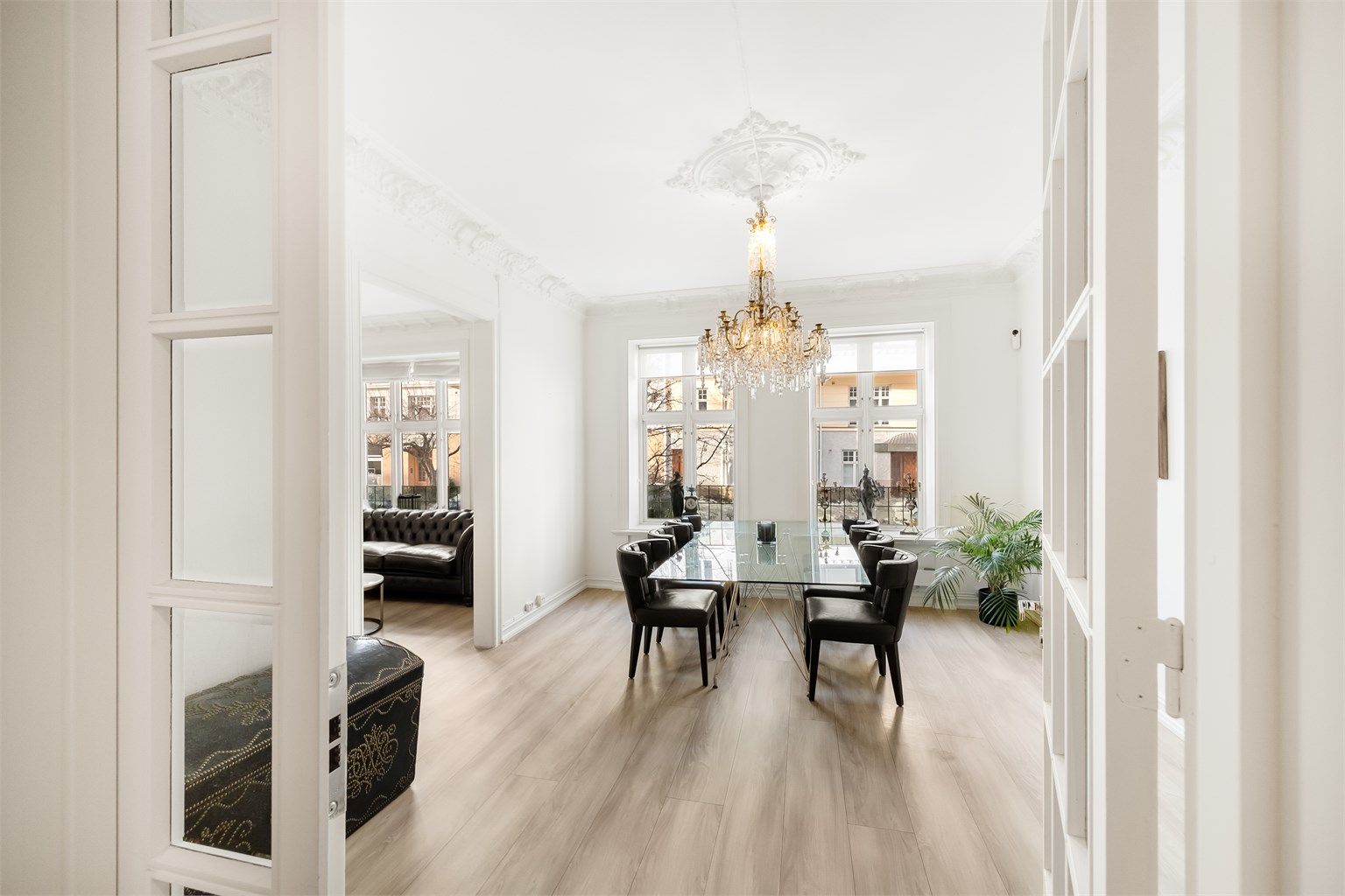 Leiligheten har behov for modernisering.