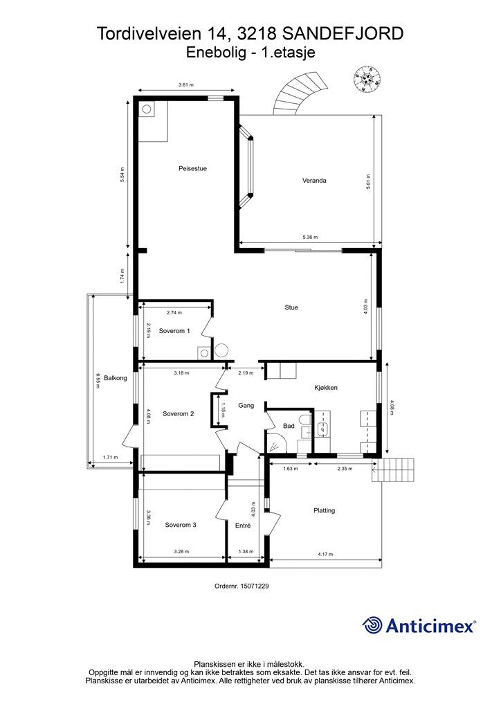 Plantegning 1.etasje. 