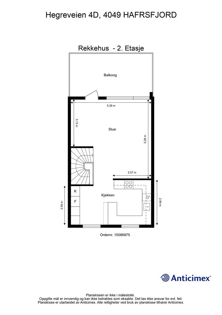 Plantegning 2. etasje