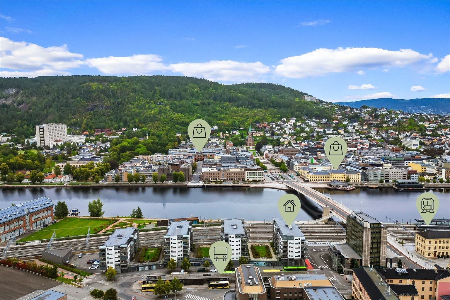 Svært sentral og pendlervennlig beliggenhet på Strømsø.
Foto: Haiman Askari