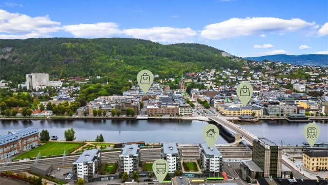 Svært sentral og pendlervennlig beliggenhet på Strømsø.
Foto: Haiman Askari