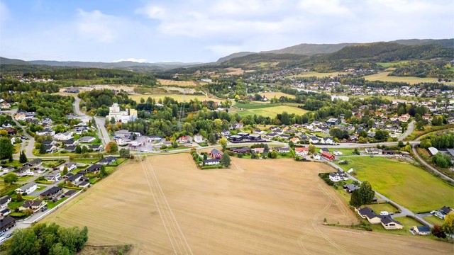 Kort vei til Eiker Kvikk idrettsanlegg med friidrett, sykling, fotball, tennis og ski/skiskyting