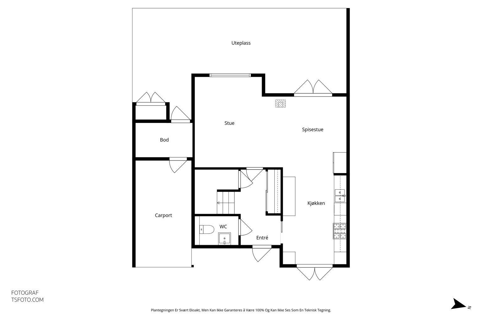 Plantegning - 1 etasje