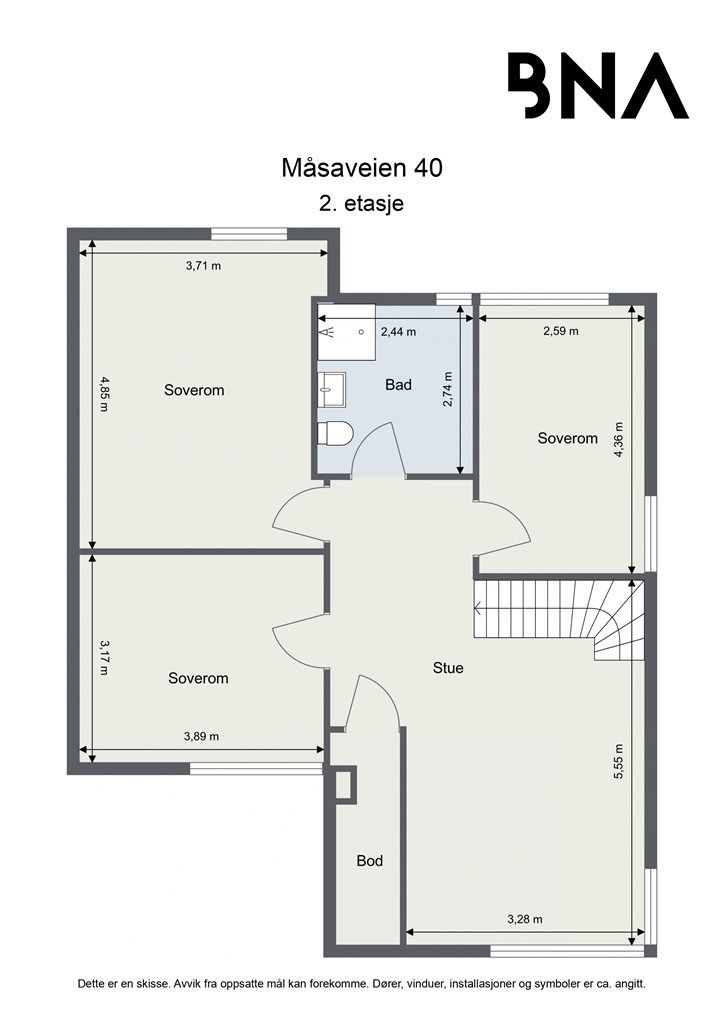 Plantegning 2. etasje