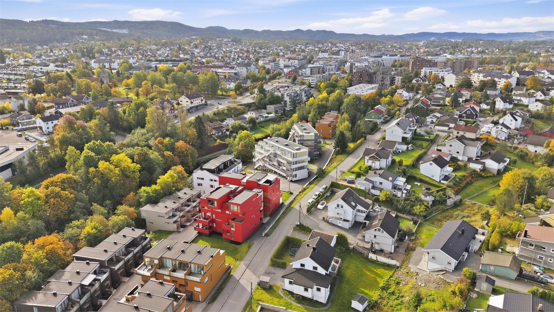 Sentrum av Strømmen ligger kun en kort spasertur unna