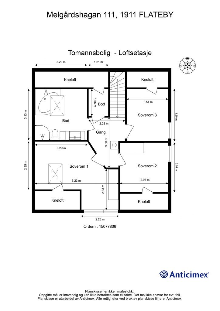 Plantegning loftsetasje