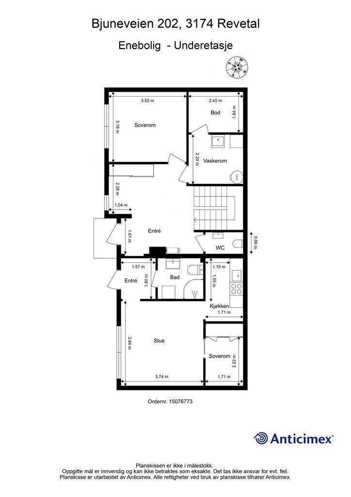 Plantegning underetasje