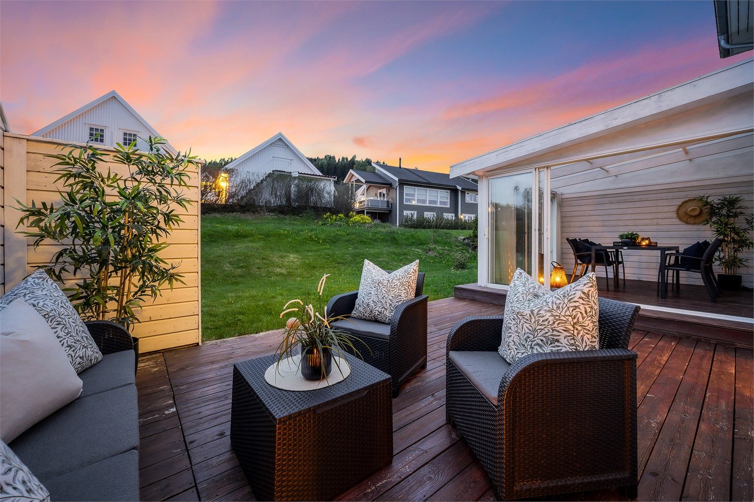Lun og hyggelig terrasse. Fotograf: Stine Prøitz Jørgensen. 