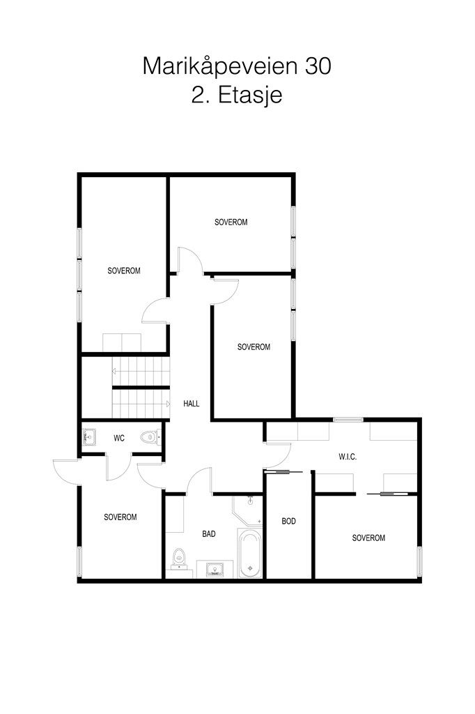 Marikapeveien 30 Floorplans_2etg