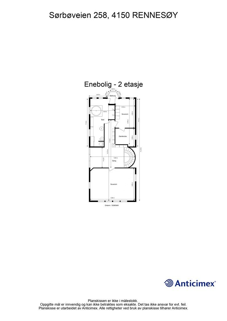 Plantegning 2. etasje.