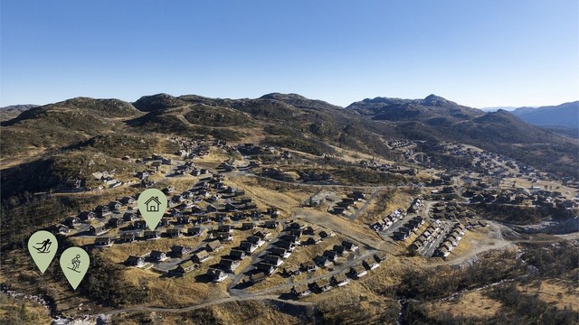 Kort vei fra hytta til løypetrasé