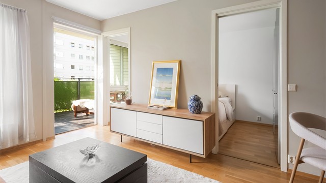 Leiligheten fremstår lys og fin, med gjennomgående god standard fra 2010. Foto: Christian Jacobsen v/ Studio Oslo.