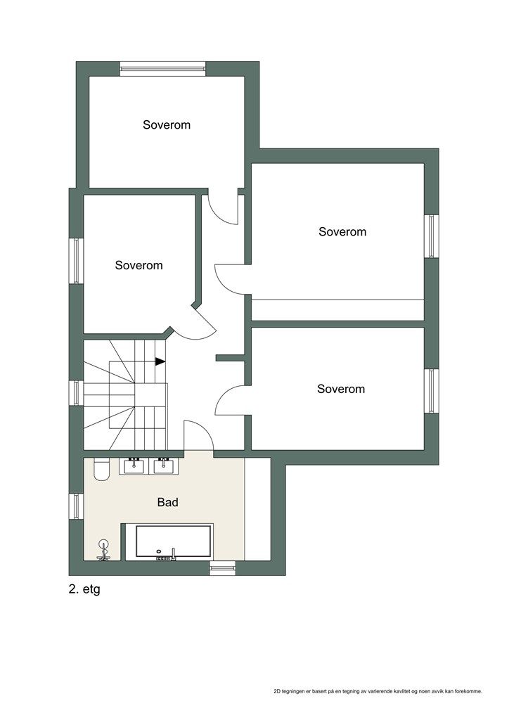 Plantegning - 2. etasje