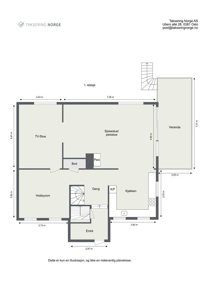 Plantegning 1. etasje