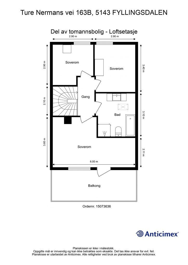 - Plantegning loftsetasje -