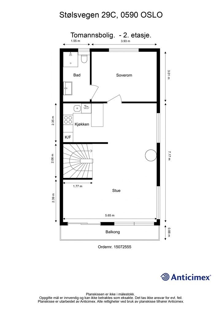 Plantegning 2. etasje