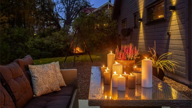 Kveldsstemning som fremhever boligens kvaliteter på beste vis.
