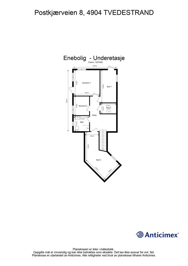 Plantegning underetasje