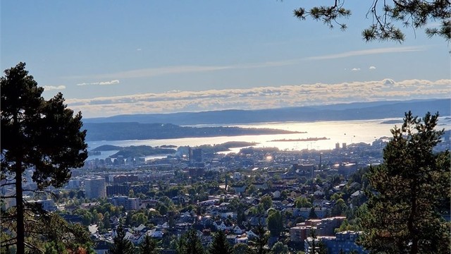 Glassberget ligger ca. 500 meter fra boligen