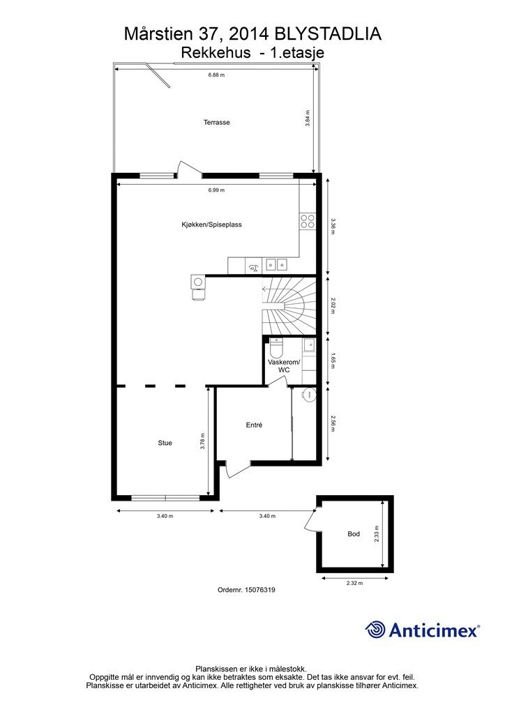 Plantegning - 1.etasje.