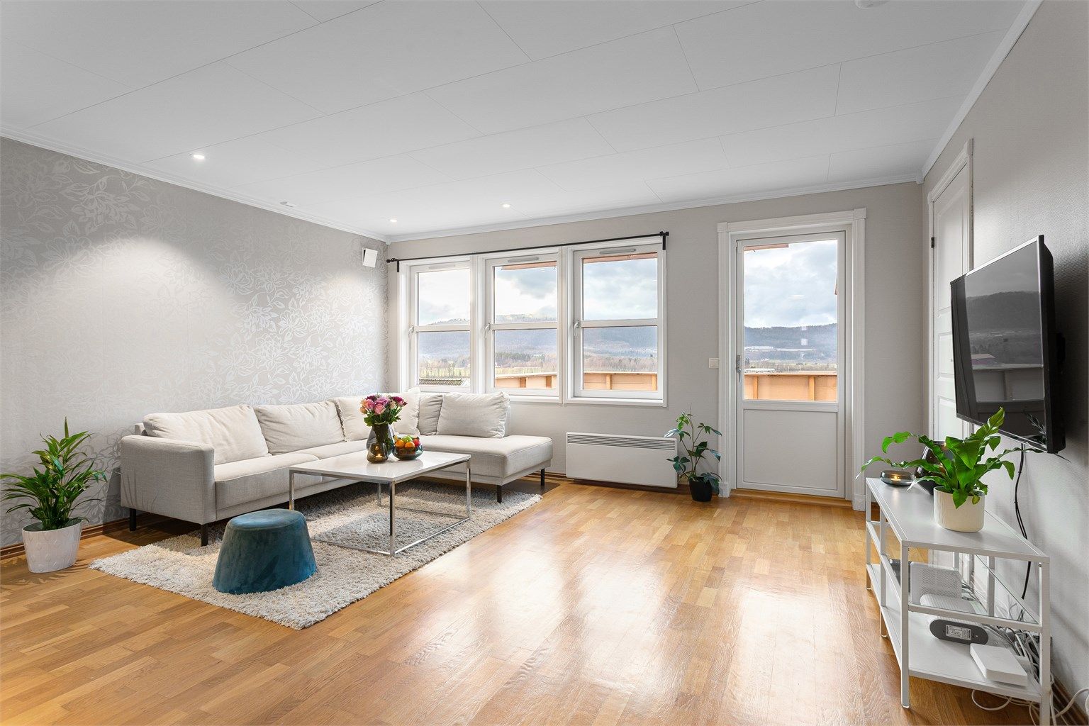 Utgang fra stuen til veranda