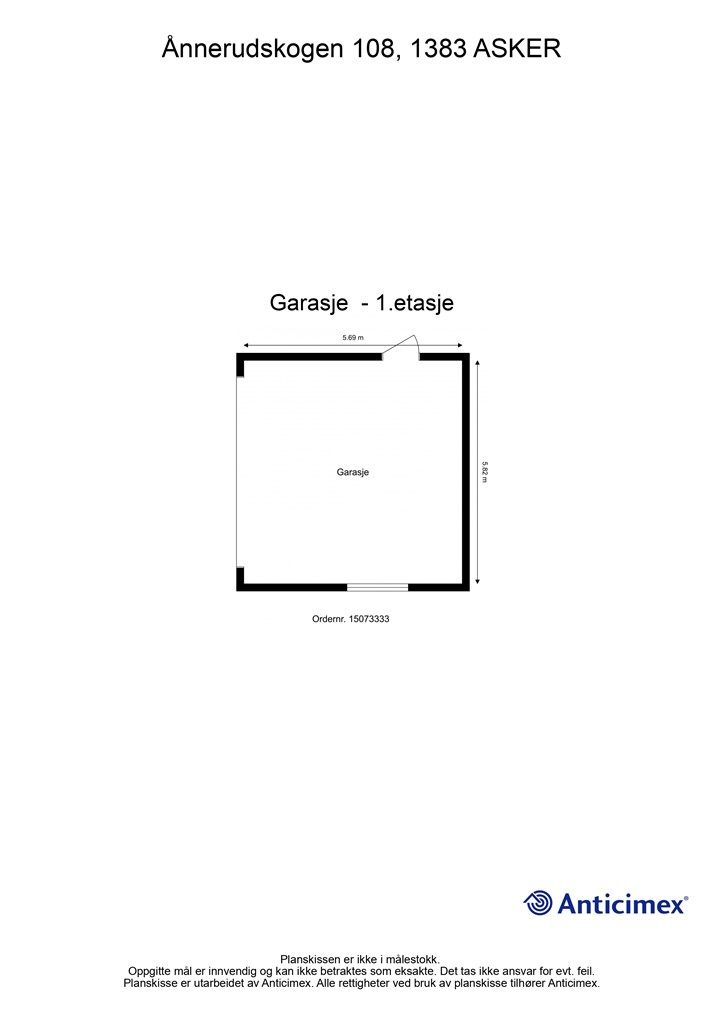 Plantegning - Garasje