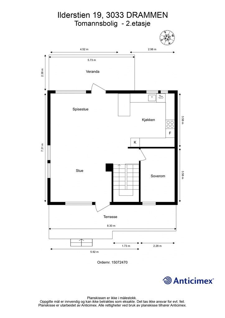 Plantegning - 2. etasje