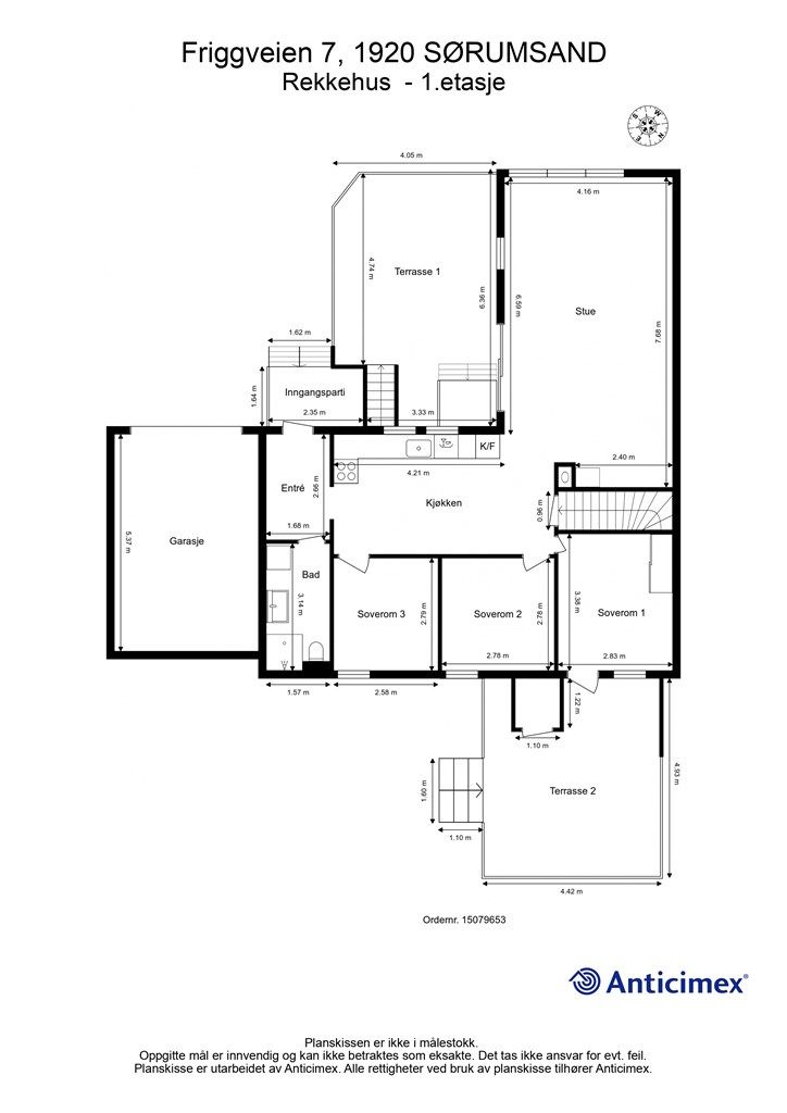 Plantegning - 1 etasje