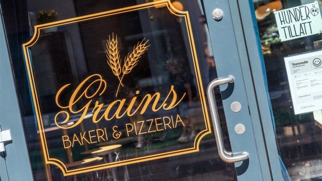 Nyt en deilig pizza eller et godt glass vin på Grains