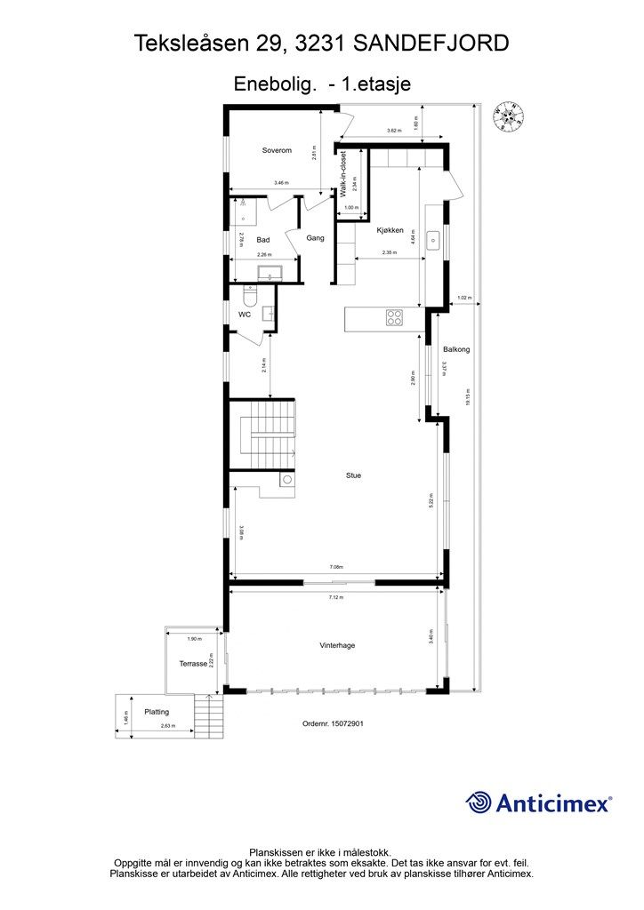 Plantegning 2.etg. (Hoved plan)